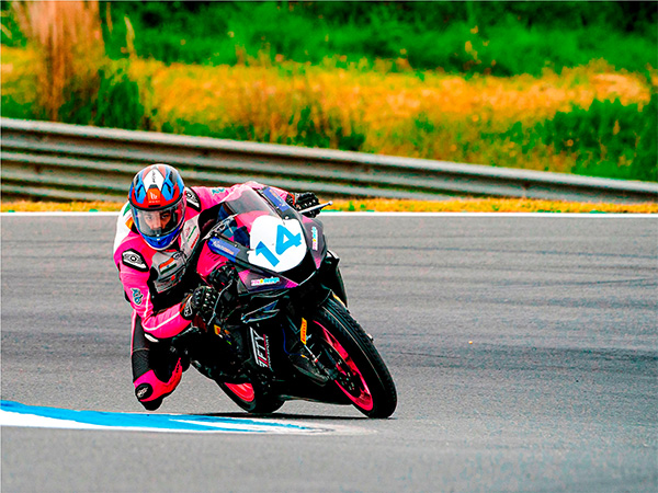 Kavin Quintal in action during Round 2 of 2024 FIM JuniorGP World Championship (Image: FIM)