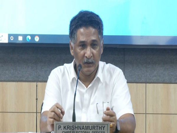 Delhi Chief Electoral Officer P Krishnamurthy (Photo/ANI)