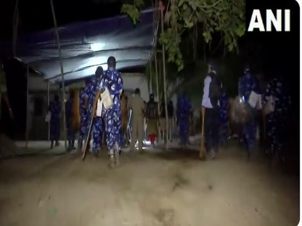 Security personnel deployed in West Bengal's Malda (Photo/ANI)