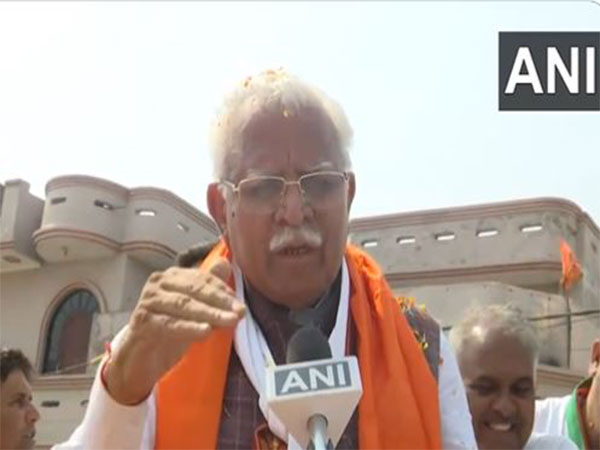 Haryana former CM Manohar Lal Khattar (Photo/ANI)