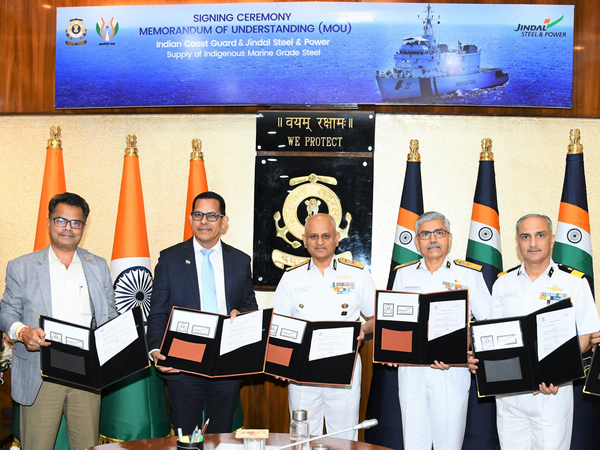 Coast Guard and Jindal Steel and Power sign MoU (Photo/X@IndiaCoastGuard)