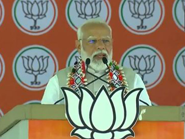 Prime Minister Narendra Modi in Telangana's Warangal (Photo/ANI)