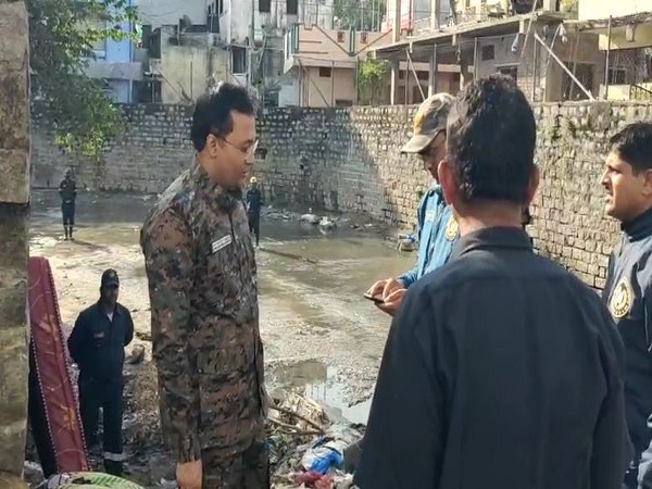 Visuals from the Old Basti Nala in Begumpet (Image/ANI)