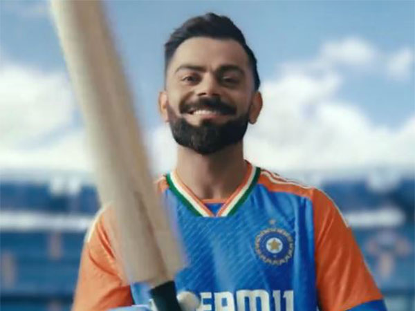 Virat Kohli in the new ICC T20 WC jersey. (Photo- BCCI X)