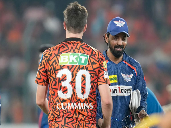 Pat Cummins and KL Rahul. (Picture: IPL)