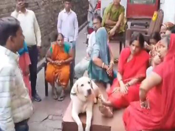 Visual of labourers family in Chandauli. (Photo/ANI)