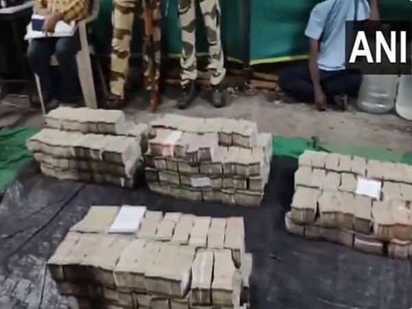 NTR district police seize cash worth Rs 8 crores on Thursday. (Photo/ANI)