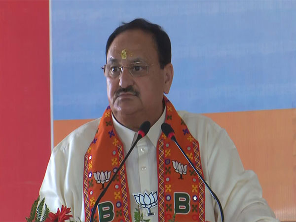 BJP national president JP Nadda at Chitrakoot (Photo/ANI)