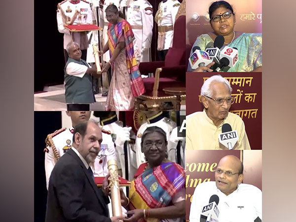 President Droupadi Murmu presents Padma Awards to distinguished achievers in various fields (Photo/ANI)