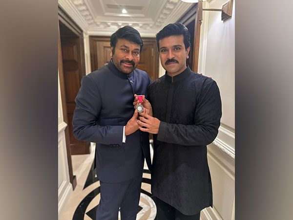 Chiranjeevi with Ram Charan (image source: Instagram)