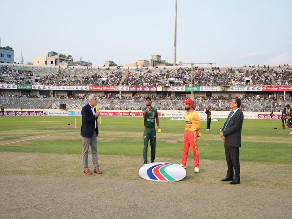 Visuals from toss (Photo: Zimbabwe Cricket/X)