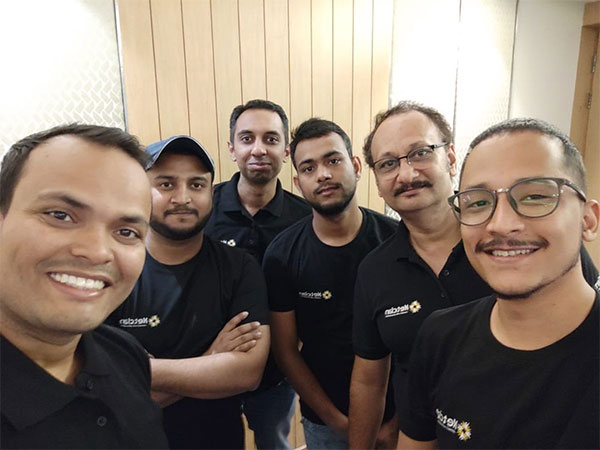 The Netclan Team with Founder & CEO, Brijesh Awasthi (2nd from Right)