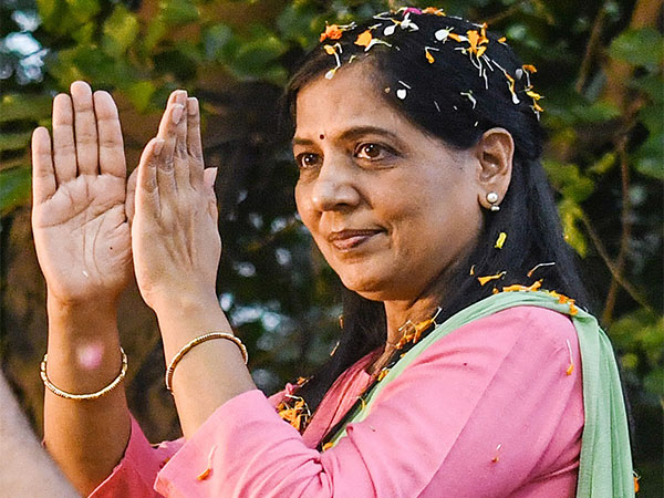 Sunita Kejriwal, wife of Delhi Chief Minister Arvind Kejriwal. (Photo/ANI) 