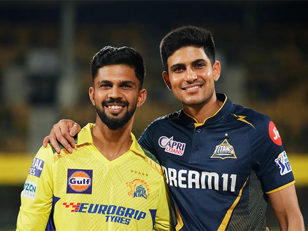 Rututaj Gaikwad and Shubman Gill at toss. (Picture: IPL)
