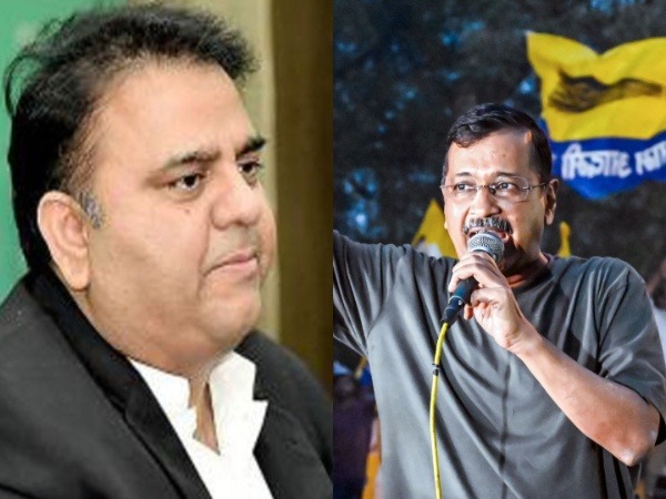 Pak leader Fawad Chaudhry (left) and Delhi CM Arvind Kejriwal (right) [File Photo/ANI)
