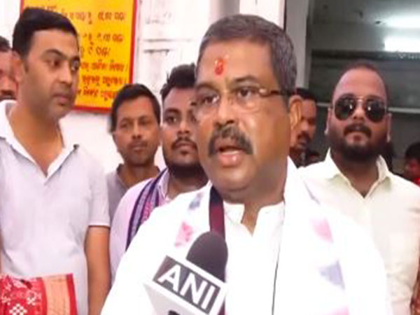 Union Minister and BJP Lok Sabha candidate from Sambalpur Dharmendra Pradhan. (Photo/ANI)