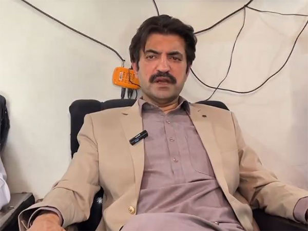 PTI leader Sher Afzal Marwat (Screengrab of video posted by Sher Afzal Marwat on X)