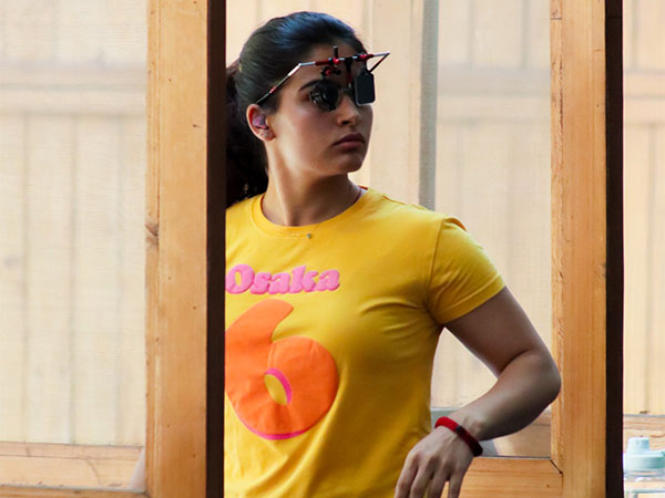 India's pistol shooter Manu Bhaker at MP State Shooting Academy range (Image: NRAI media)