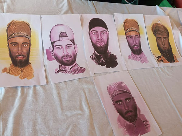 Police release sketches of six suspected terrorists. (Photo/J-K Police) 
