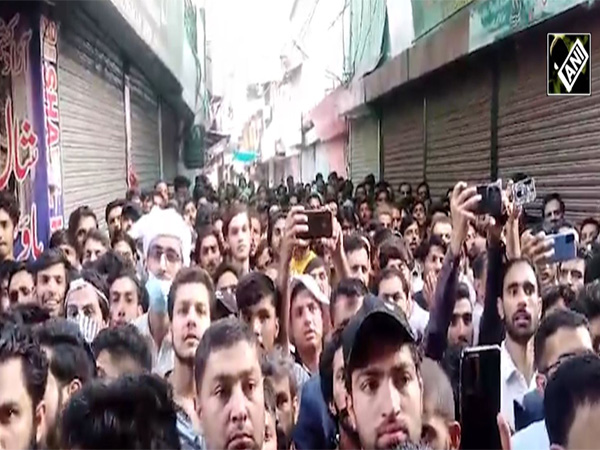 Protests in Pakistan occupied Jammu and Kashmir (Photo/ANI)
