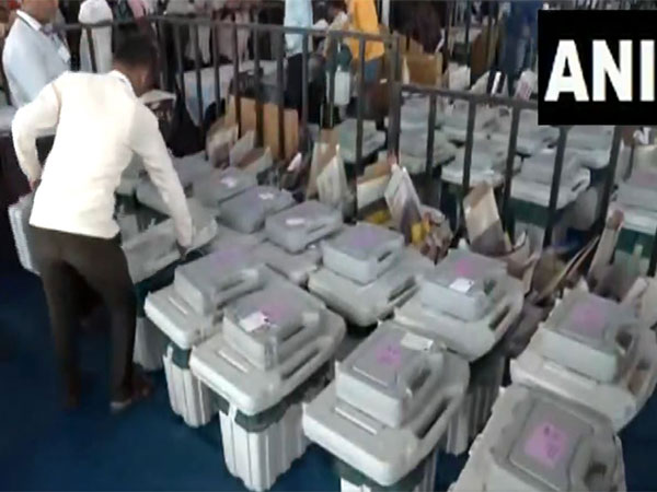 Visuals of polling teams being dispatched to polling booths (Image/ANI)