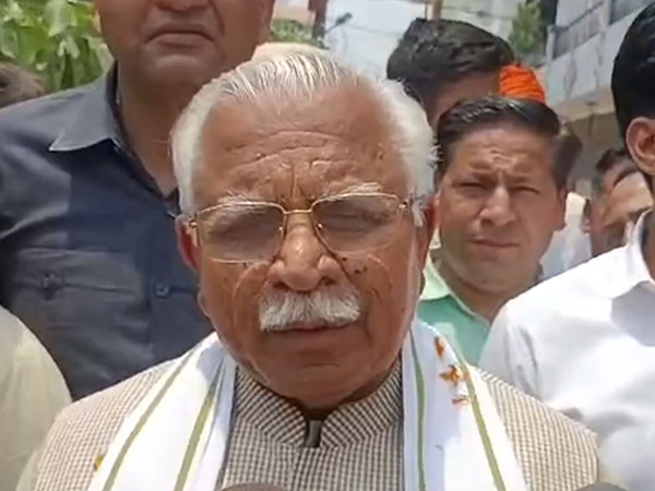 Former Haryana's CM and Karnal's BJP Candidate Manohar Lal Khattar (Image/ANI)