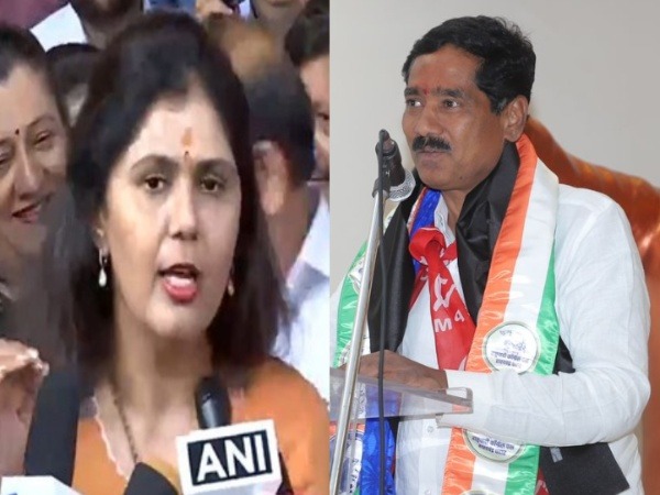 BJP candidate Pankaja Gopinath Munde and  Bajrang Manohar Sonwane of NCP-SCP. (Photo/X)