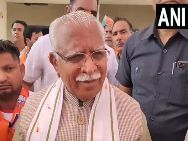 Former Haryana Chief Minister and BJP candidate from Karnal seat, Manohar Lal Khattar (Photo/ANI)