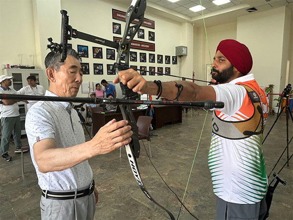 Archery coach Kim Hyung Tak at SAI's NCOE in Sonepat (Image: SAI media)
