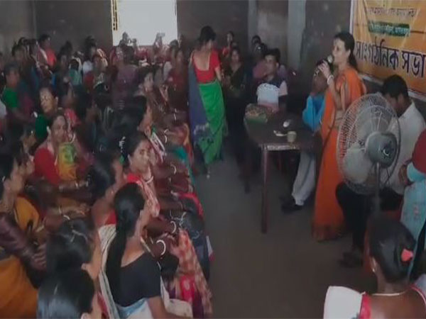 Tripura Anganwadi Workers' Association organisational meeting. (Photo/ANI)