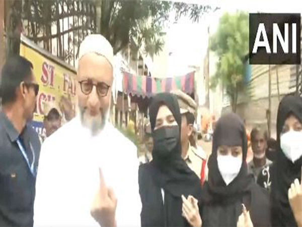 AIMIM candidate from Hyderabad, Asaduddin Owaisi (Photo/ANI)