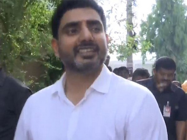 Chandrababu Naidu's son and TDP leader Nara Lokesh cast vote (Photo/ANI)