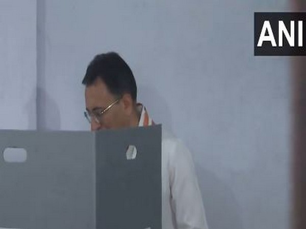 Jitin Prasada cast vote in UP's Shahjahanpur (Photo/ANI)