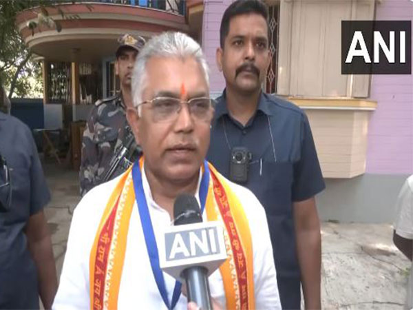BJP candidate from Bardhaman-Durgapur LS constituency Dilip Ghosh. (Photo/ANI)