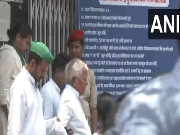 Misa Bharti RJD candidate from Patliputra files her nomination for Lok Sabha polls (Photo/ANI)