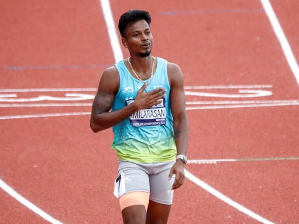 Santosh Kumar in action. (Photo- Asian Athletics Championships/Olympics.com)