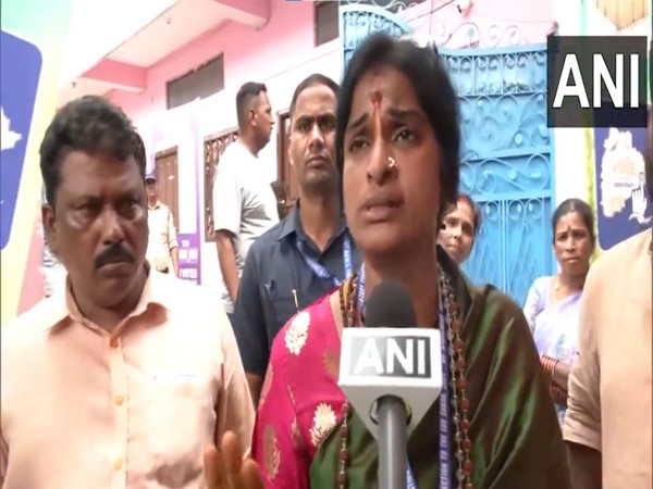 Hyderabad BJP candidate Madhavi Latha (Photo/ANI) 