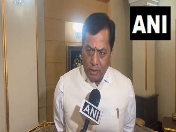 Union Minister of Ports, Shipping and Waterways Sarbananda Sonowal in Tehran. (Photo: ANI)