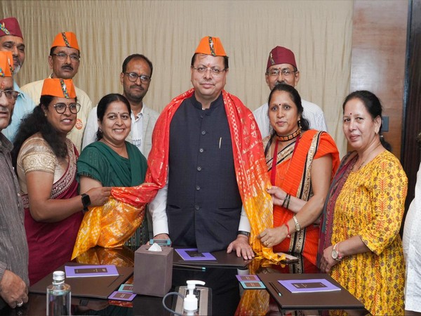 CM Dhami meets representatives of Uttarakhandi organisations in Mumbai (Photo/ANI)