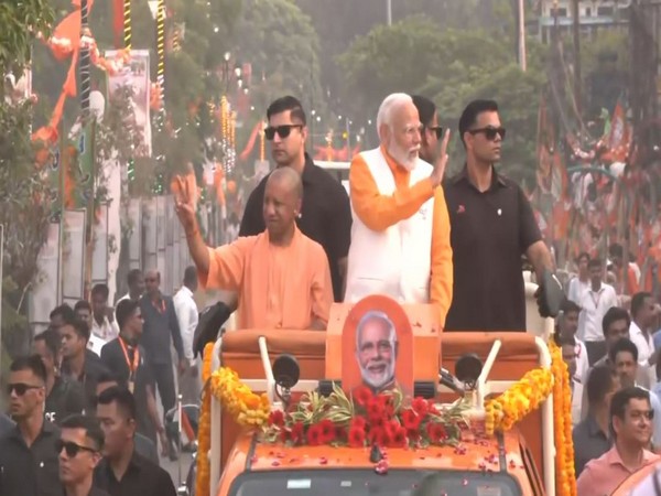 PM Modi holds mega roadshow in UP's Varanasi. (File photo/ANI)