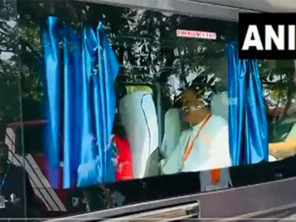 NDA leaders on their way to attend nomination filing of PM Modi (Photo/ANI)