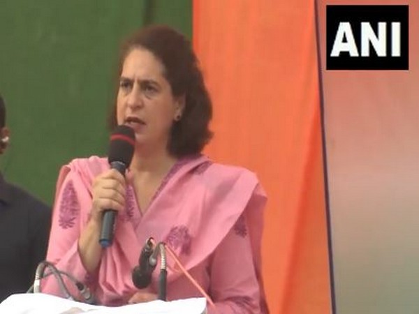 Congress leader Priyanka Gandhi in Amethi (Photo/ANI)