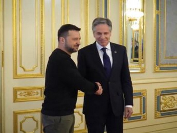 Ukrainian President Volodymyr Zelenskyy with US State Secretary Antony Blinken in Kyiv (Photo credits: X/@ZelenskyyUa)