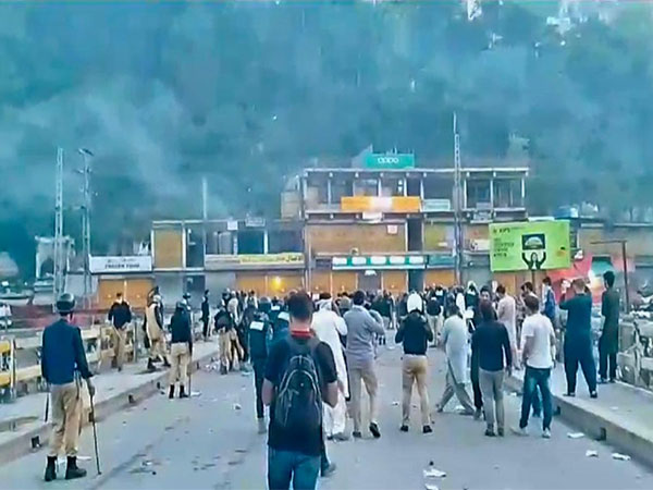 Protests in Pakistan occupied Jammu and Kashmir (Photo/ANI)