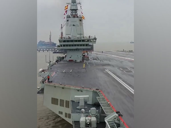 China’s third aircraft carrier, Fujian (Photo/X @SpokespersonCHN) 