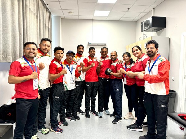 India’s Abhishek Yadav with his team. (Picture: BFI)