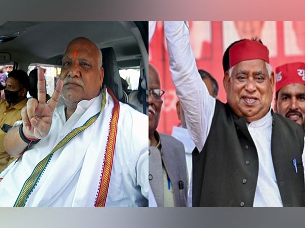 BJP MP Lallu Singh and Samajwadi Party’s Awadhesh Prasad (Photo/ANI)