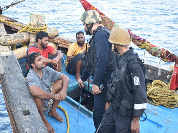 Indian Coast Guard seizes 25 tons of unaccounted diesel. (Photo/ANI)