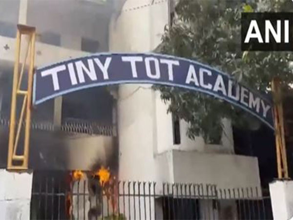 Crowd sets school on fire after student found dead (Photo/ANI)