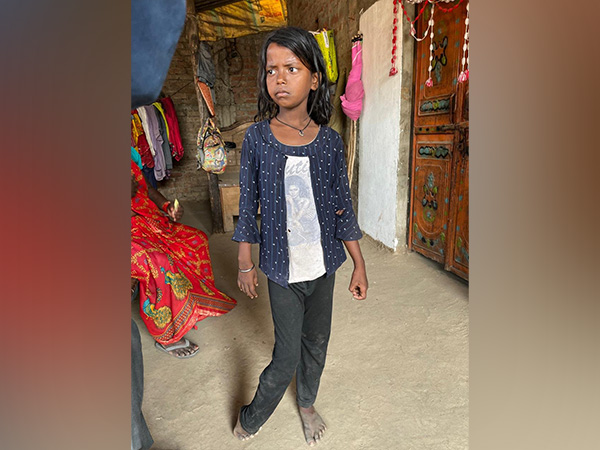 Lovely, a resident of Kandharapur village in Lakhimpur Kheri district (Photo/@gautam_adani)